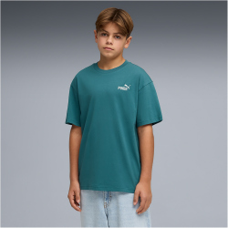 PUMA Essentials Small No. 1 Logo Relaxed T-Shirt Jungen 41 - emerald ice 164