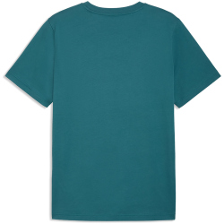 PUMA Essentials 2 Color Small No. 1 Logo T-Shirt Herren 41 - emerald ice L