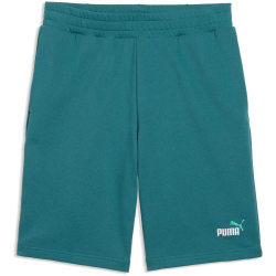 PUMA Essentials 2 Color No. 1 Logo 10" French Terry Sweatshorts Herren 41 - emerald ice S