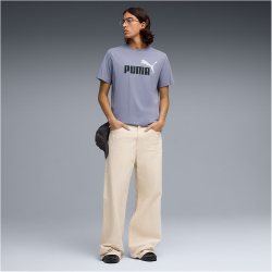 PUMA Essentials 2 Color No. 1 Logo T-Shirt Herren 65 - gray sky M