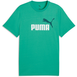 PUMA Essentials 2 Color No. 1 Logo T-Shirt Herren 40 - vibrant green M