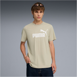 PUMA Essentials No. 1 Logo T-Shirt Herren 61 - pebble gray M