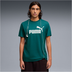 PUMA Essentials No. 1 Logo T-Shirt Herren 41 - emerald ice L