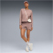 PUMA Essentials Small No. 1 Logo 5 High-Waist French Terry Sweatshorts Damen 88 - sandstone XS