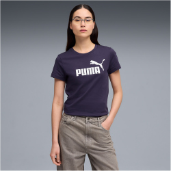 PUMA Essentials No. 1 Logo T-Shirt Damen 64 - deep plum XS