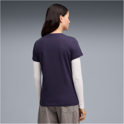PUMA Essentials No. 1 Logo T-Shirt Damen 64 - deep plum L
