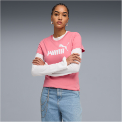 PUMA Essentials No. 1 Logo T-Shirt Damen 25 - wild pink L
