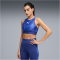 PUMA IndividualBLAZE Eversculpt Mid-Support Fußball Sport-BH Damen 01 - blue jewel/puma white XS