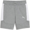 PUMA teamEVOSTRIPE Sweatshorts Kinder 33 - medium gray heather/puma silver/puma white 116