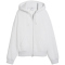 PUMA Essentials Shorts Oversized Fleece Kapuzenjacke Damen 05 - white glow heather XS