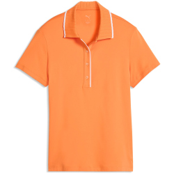 PUMA Cloudspun Bridges Poloshirt Damen 16 - melon glow XS