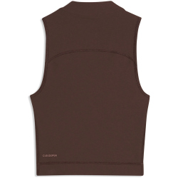 PUMA Cloudspun 1/4-Zip Tanktop Damen 13 - chocolate brown XS