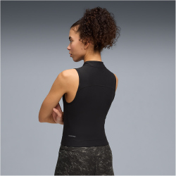 PUMA Cloudspun 1/4-Zip Tanktop Damen 01 - PUMA black XS