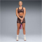 PUMA Train All Day Essential Spotted Haze High-Waist 5 kurze Leggings Damen 13 - chocolate brown XL