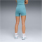 PUMA Strong Cross Front High-Waist 5 kurze Leggings Damen 46 - baltic sea blue XS