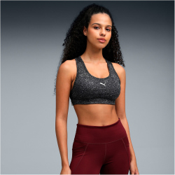 PUMA 4Keeps Pebble Print Mid Support Sport-BH Damen 56 -...