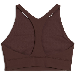 PUMA x HYROX Shapeluxe Mid Support High Neck Sport-BH Damen 13 - chocolate brown M