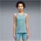PUMA Cloudspun Racerback Tanktop Damen 99 - baltic sea blue heather XXL
