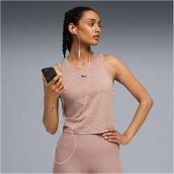 PUMA Cloudspun Tanktop Damen 99 - sandstone heather L