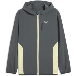 PUMA PWRTRAIN Stretch Woven Trainingsjacke Herren 38 - galactic gray/apple spritz L