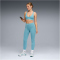 PUMA Shapeluxe Plunge Low Support Sport-BH Damen 46 - baltic sea blue XS