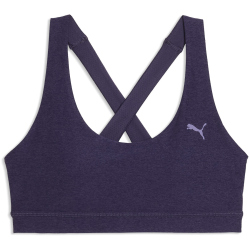 PUMA Cloudspun Mid Support Sport-BH Damen 64 - deep plum heather S