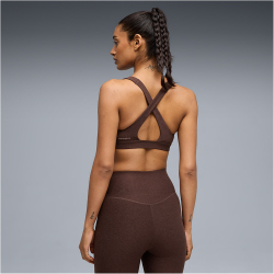 PUMA Cloudspun Mid Support Sport-BH Damen 13 - chocolate brown S