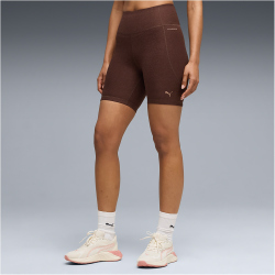 PUMA Cloudspun High-Waist 6" kurze Leggings Damen 13 - chocolate brown XS