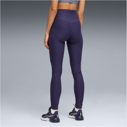 PUMA Cloudspun High-Waist Fleece Leggings Damen 64 - deep plum heather M