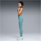 PUMA Cloudspun High-Waist Fleece Leggings Damen 46 - baltic sea blue S