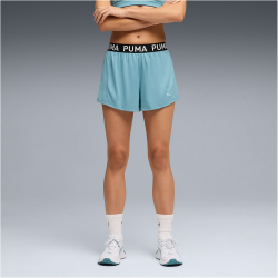 PUMA Strong 3" Knit Trainingsshorts Damen 99 - baltic sea blue S