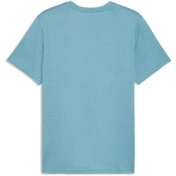 PUMA Tad Essential Heather Large Cat Trainingsshirt Herren 97 - baltic sea blue heather M