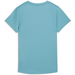PUMA Tad Essential V-Neck Trainingsshirt Damen 98 - baltic sea blue S