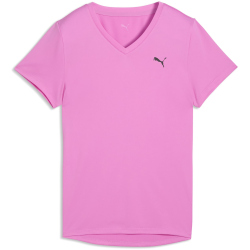 PUMA Tad Essential V-Neck Trainingsshirt Damen 74 - mauve pop S