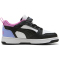 PUMA Rebound V6 Lo Jelly Heaven AC+ Sneaker mit Klettverschluss Mädchen 02 - PUMA white/PUMA black/intense lavender 28