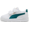 PUMA Shuffle Downtown Lo Sneaker mit Klettverschluss Kinder 05 - PUMA white/emerald ice/PUMA gold 29