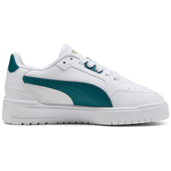 PUMA Shuffle Downtown Lo Sneaker Kinder 05 - PUMA white/emerald ice/PUMA gold 36