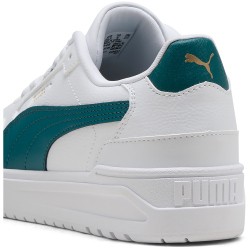 PUMA Shuffle Downtown Lo Sneaker Kinder 05 - PUMA white/emerald ice/PUMA gold 36