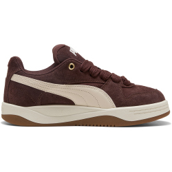 PUMA Park Luna Suede Sneaker Damen 08 - chocolate brown/alpine snow 36