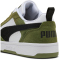 PUMA Rebound V6 Low Suede Sneaker 10 - olive green/puma black/puma white 38
