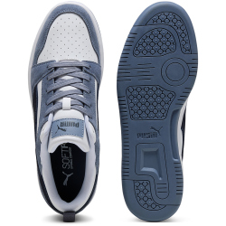 PUMA Rebound V6 Low Suede Sneaker 09 - gray sky/new navy/puma white 38