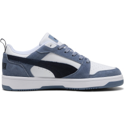 PUMA Rebound V6 Low Suede Sneaker 09 - gray sky/new navy/puma white 38