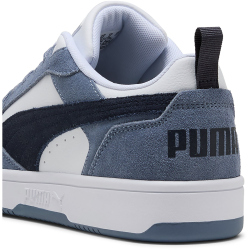 PUMA Rebound V6 Low Suede Sneaker 09 - gray sky/new navy/puma white 38