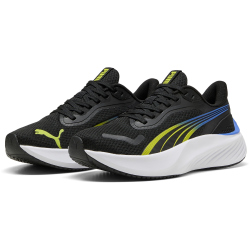 PUMA Pounce Lite Laufschuhe Kinder 11 - PUMA black/lime...