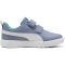 PUMA Courtflex V3 Sneaker mit Klettverschluss Kinder 17 - gray sky/puma white/baltic sea blue 30
