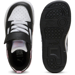 PUMA Rebound V6 Low AC+ Baby-Sneaker 37 - PUMA white/PUMA black/pearl pink 23