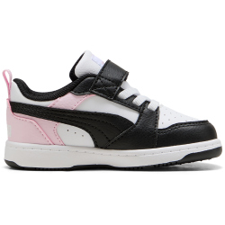 PUMA Rebound V6 Low AC+ Baby-Sneaker 37 - PUMA white/PUMA black/pearl pink 23