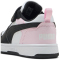 PUMA Rebound V6 Lo AC+ Sneaker mit Klettverschluss Kinder 37 - PUMA white/PUMA black/pearl pink 30