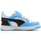 PUMA Rebound V6 Lo AC+ Sneaker mit Klettverschluss Kinder 34 - team light blue/puma black/puma white 30