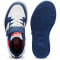 PUMA Rebound V6 Lo AC+ Sneaker mit Klettverschluss Kinder 33 - blue jewel/feather gray/puma white 28